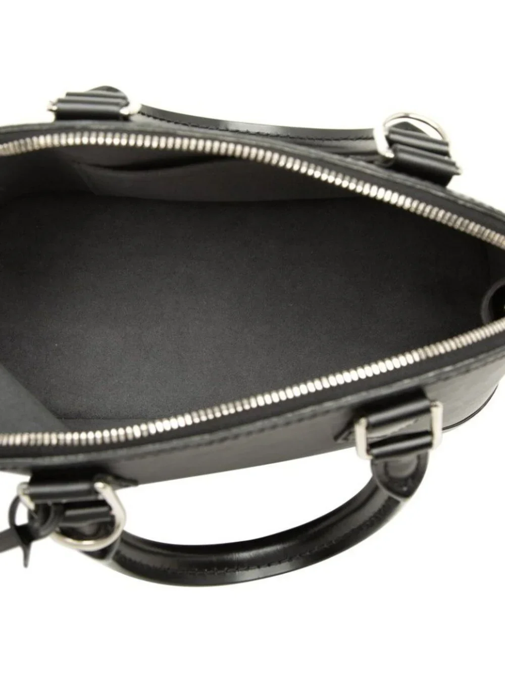 Louis Vuitton Epi Alma BB 2-Way Shoulder Bag Noir Black Leather